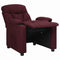 Fauteuil verstelbaar stof paars