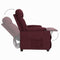 Fauteuil verstelbaar stof paars