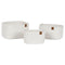 Basket spelset Home ESPRIT Wit Modern 25 x 20 x 14 cm (3 Onderdelen)