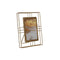 Fotolijsten Home ESPRIT Gouden Metaal Kristal 17,5 x 2,5 x 22,5 cm (12 Stuks)
