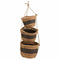 Mandenset Alexandra House Living Zwart Natuurlijke Vezel 26 x 19 x 26 cm 22 x 16,5 x 22 cm 18 x 1...