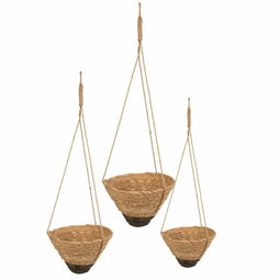 Mandenset Alexandra House Living Natuurlijke Vezel 30 x 19 x 30 cm 22 x 14 x 22 cm 26 x 16 x 26 c...