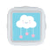 Lunchbox Safta Wolken Blauw 13 x 7.5 x 13 cm