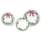 Serviesset DKD Home Decor Wit Rood Groen Porselein Kerstmis 18 Onderdelen 27 x 27 x 2 cm (2 Stuks)