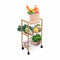 Groentetrolley Confortime Wit Bamboe 40 x 25 x 70 cm (2 Stuks)