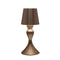 Anna's Collection - Draadloze tafellamp warm wit dimbaar led inclusief usb kabel 26x11 cm brons