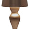 Anna's Collection - Draadloze tafellamp warm wit dimbaar led inclusief usb kabel 26x11 cm brons