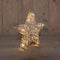 Anna's Collection - Ster jute/katoen 10led warm wit op batterij met timer 30x5 cm