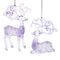 Kurt S. Adler - Ornament plastic rendier lavendel l13cm