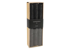 Countryfield - Kaars dia. 2 cm, hoogte: 20 cm Vela 6 stuks zwart