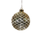 Anna's Collection - Kersthanger bal glas diamant patroon 10led warm wit op batterij met timer d12...