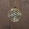Anna's Collection - Kersthanger bal glas diamant patroon 10led warm wit op batterij met timer d12...