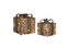 Anna's Collection - Cadeaudoos jute/katoen 10led en 15led warm wit op batterij met timer set van...