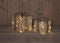 Anna's Collection - Cadeaudoos jute/katoen 10led en 15led warm wit op batterij met timer set van...