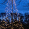 Anna's Collection - Boom met ster 836led flash classic warm ip44 trafo met timer d160h500 cm