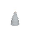 Anna's Collection - Kaars kerstboom wax led 3d vlam op batterij met timer d8.5h15 cm wit