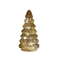 Anna's Collection - Kerstboompje glas 10led op batterij met timer 18.5x9.5 cm amber