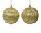 Decoris - Kerstbal foam d10 cm licht goud a2 kerst