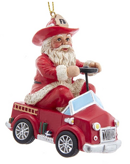 Kurt S. Adler - Ornament pvc brandweerkerstman h9cm