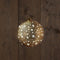 Anna's Collection - Ball Glass Matt Gold With Stars 15Cm /Led Warm White /