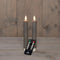 Anna's Collection - Dinerkaars wax led bewegende vlam op batterij met afstandsbediening 2 stuks h...