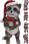 Nampook - Wasbeer kerst staand 31cm 4ass