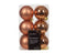 Decoris - Kerstbal kunststof d6 cm rood kpr 12st kerst