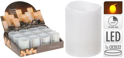 Nampook - 10 stuks! Ledkaars met timer 50x65mm wit