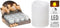 Nampook - 10 stuks! Ledkaars met timer 50x65mm wit