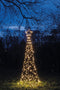 Anna's Collection - Boom met ster 236led flash classic warm ip44 trafo met timer d70h200 cm