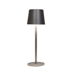 Anna's Collection - Draadloze tafellamp warm wit dimbaar led inclusief usb kabel 27.5x9 cm antraciet