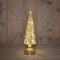 Anna's Collection - Kerstboompje glas led op batterij met timer 34x11 cm goud