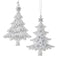 Kurt S. Adler - Ornament plastic wit kerstboom l12.5cm