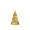 Anna's Collection - Kerstboompje glas led op batterij met timer 17.5x10.5 cm goud