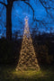 Anna's Collection - Boom met ster 480led flash classic warm ip44 trafo met timer d100h320 cm