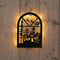 Anna's Collection - Muurhanger met kerstfiguren 24led classic op batterij met timer ip20 3x25x30...