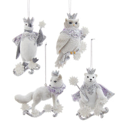 Kurt S. Adler - Ornament plastic lavendel dieren l11cm