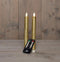 Anna's Collection - Dinerkaars swirl wax led bewegende vlam met afstandsbediening 2 stuks h23 cm...