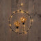 Anna's Collection - Cirkel met twee sterlampjes 42led classic op batterij met timer ip20 3x28x29...
