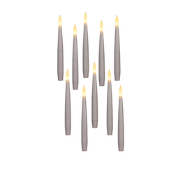 Anna's Collection - Kaars zwevend led met timer inclusief toverstok, draad en haken 10 stuks h15...