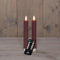 Anna's Collection - Dinerkaars wax led bewegende vlam op batterij met afstandsbediening 2 stuks h...