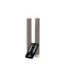 Anna's Collection - Dinerkaars ribbel wax led bewegende vlam op batterij met afstandsbediening 2...
