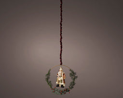 Lumineo - Kerstman l7.8b26h26 cm multi kerst