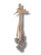 HBX Deco - Hang dennenappels 5st l14b14h60cm white wash
