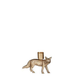 House of Seasons - Kandelaar vos goud - l11xb3xh8,5cm