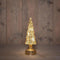Anna's Collection - Kerstboompje glas led op batterij met timer 27.5x9.5 cm goud