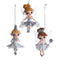 Kurt S. Adler - Ornament plastic elf wit zilver l9.5cm