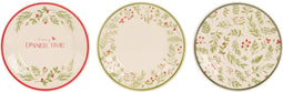 Nampook - Plate Dessert Dia 26 cm 3ass