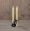 Anna's Collection - Dinerkaars swirl wax led bewegende vlam met afstandsbediening 2 stuks h23 cm...