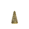 Anna's Collection - Kerstboompje glas 10led op batterij met timer 18.5x9.5 cm metallic goud